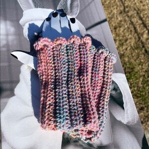 Multicolor Crochet Fingerless Gloves
